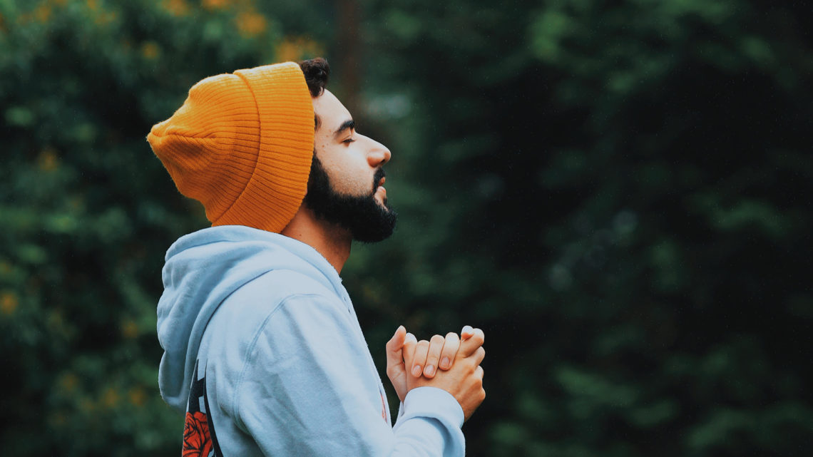 A man praying