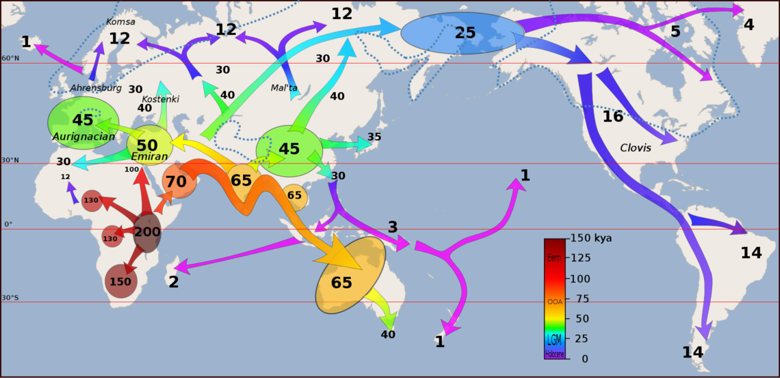 Map of Human Migration