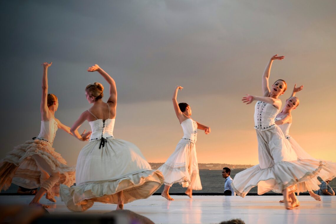 Dancers performing a ballet.