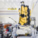 The James Webb Telescope being prepared.