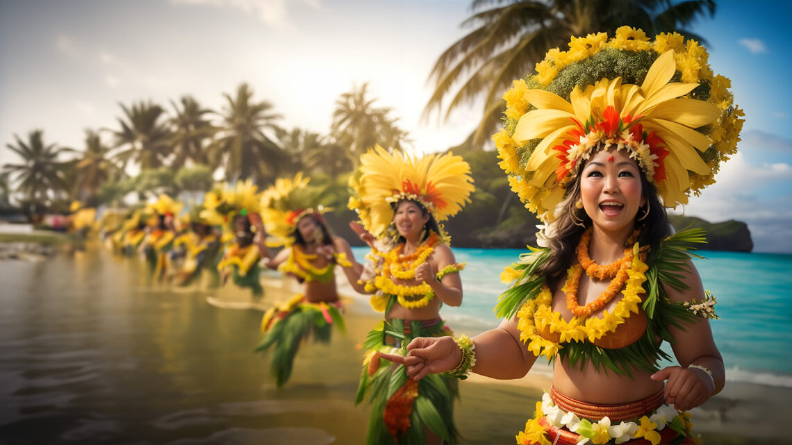 Hula Dancers were a feature of native Hawaiian Funerals, which celebrated the life of the deceased.