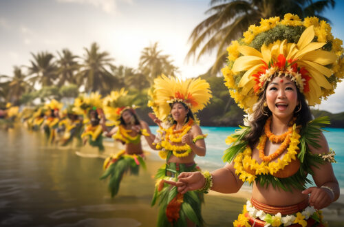 Hula Dancers were a feature of native Hawaiian Funerals, which celebrated the life of the deceased.